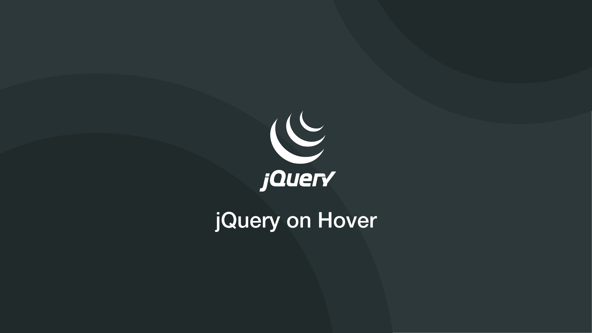 jQuery on hover, mouseenter and mouseleave Methods   SkillSugar