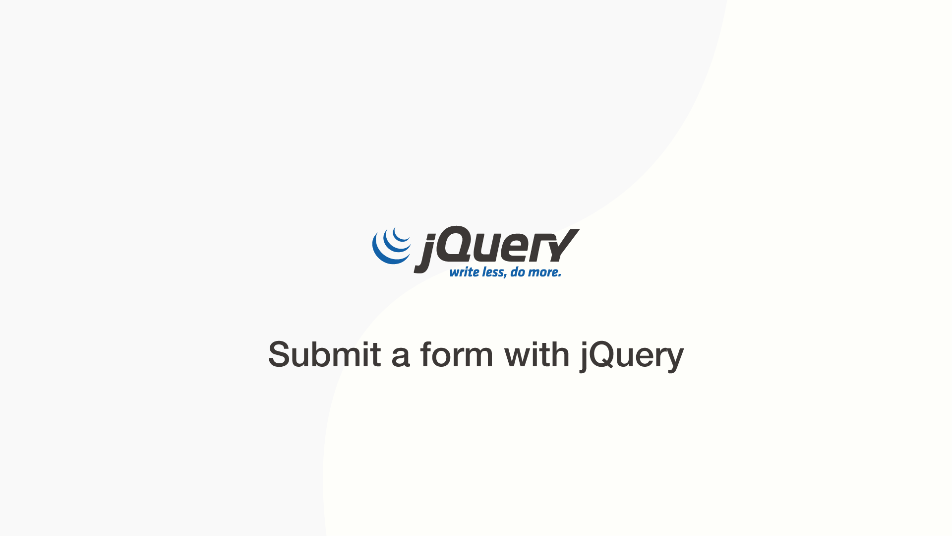 How to Submit a Form with jQuery   SkillSugar