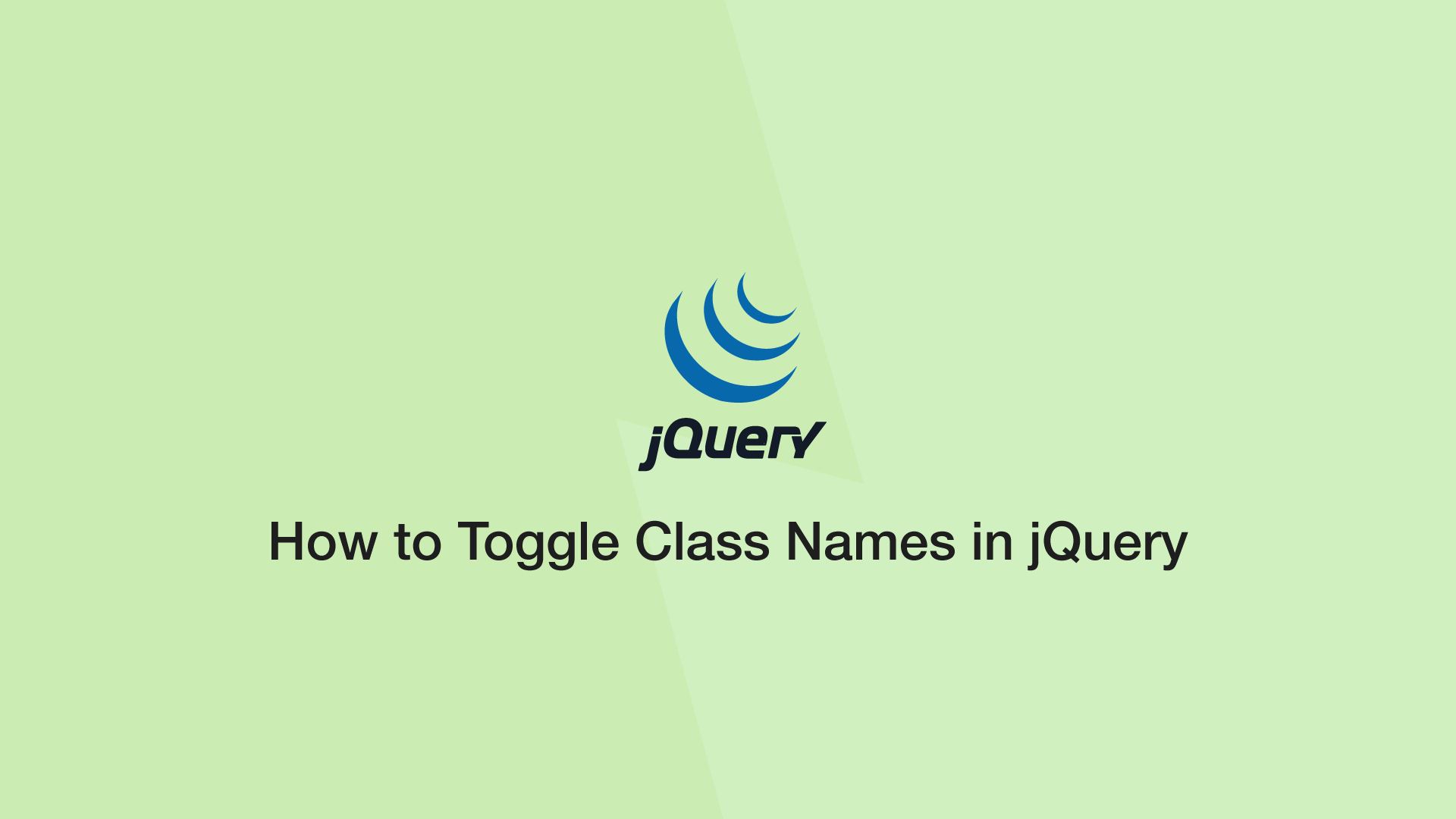 jQuery How to Toggle Class Names   SkillSugar
