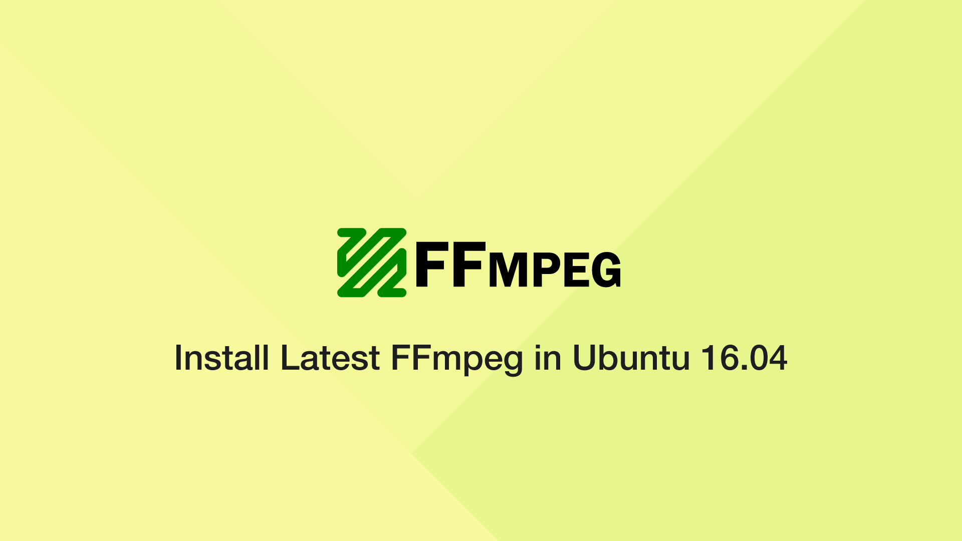 how to install ffmpeg in ubuntu