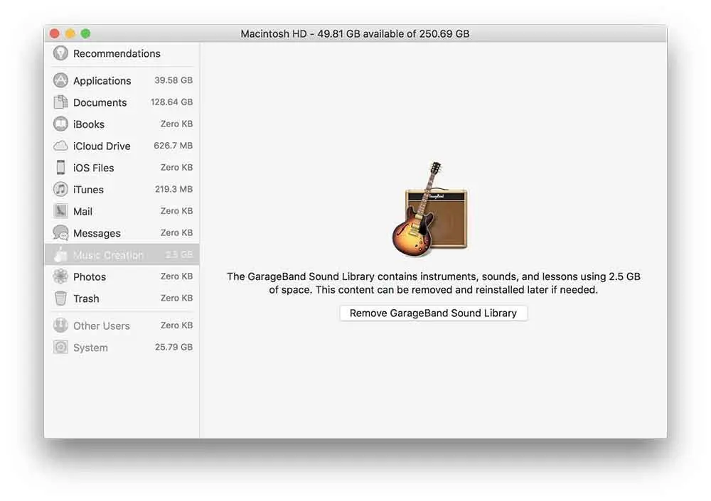 Remove GarageBand