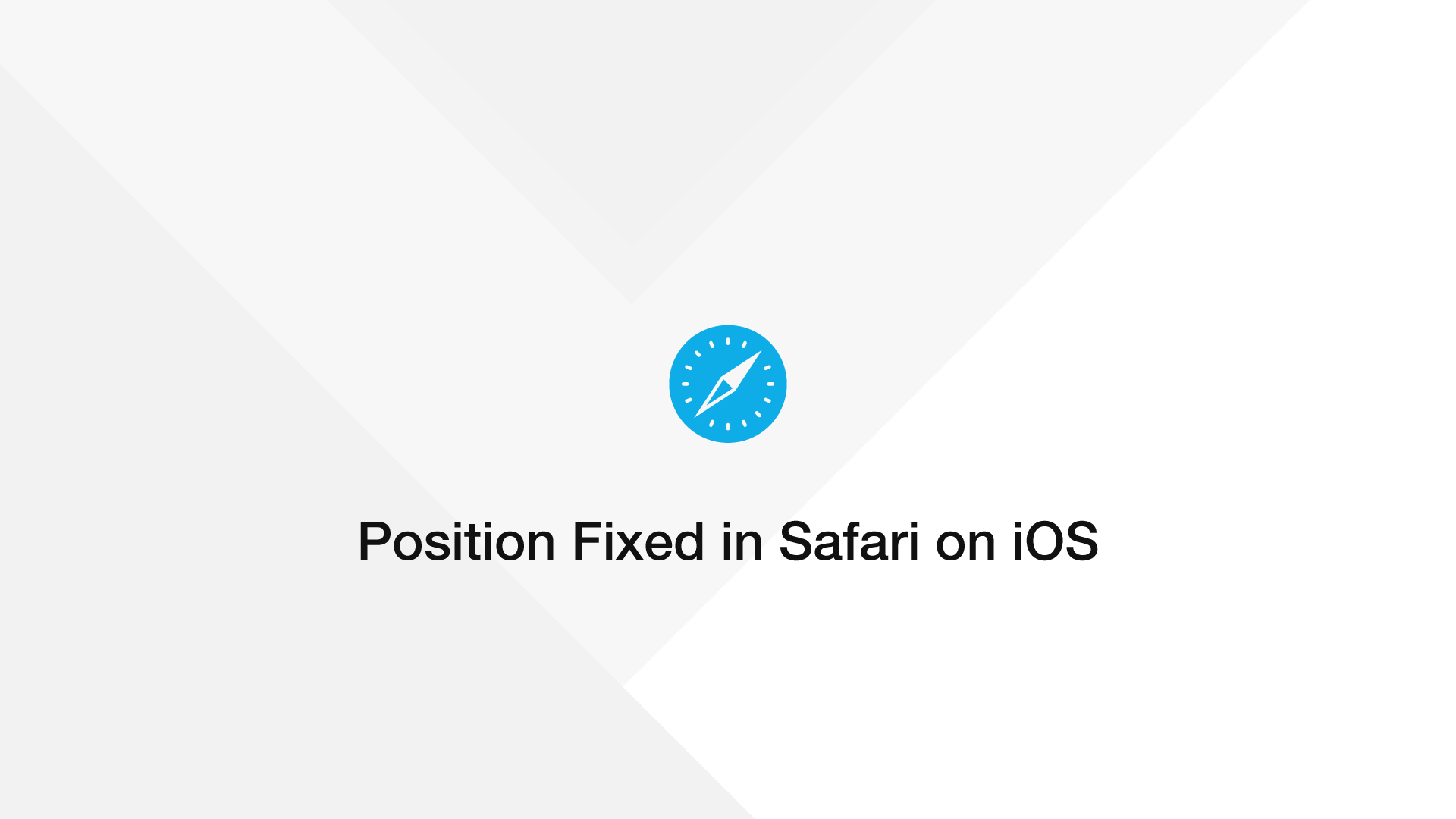 position fixed safari