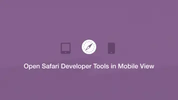 safari developer iphone view